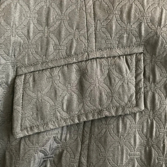 MARIO SERRANI Sz 10 Textured Fabric Jacket Italy Bubble Sleeve Statement Piece - Picture 7 of 8